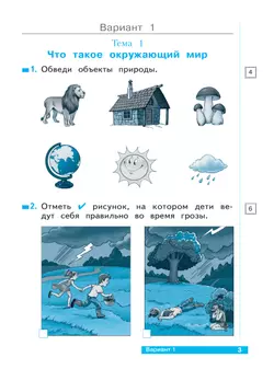 Окружающий мир. 1 класс. Тетрадь проверочных работ. Что я знаю. Что я умею 9