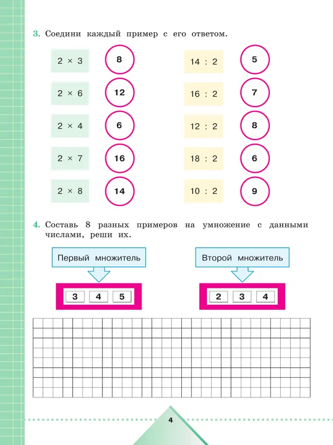 Математика. 3 класс. Рабочая тетрадь. В 2 частях. Часть 2 (для обучающихся с интеллектуальными нарушениями) 6 Математика. 3 класс. Рабочая тетрадь. В 2 частях. Часть 2 (для обучающихся с интеллектуальными нарушениями) 6