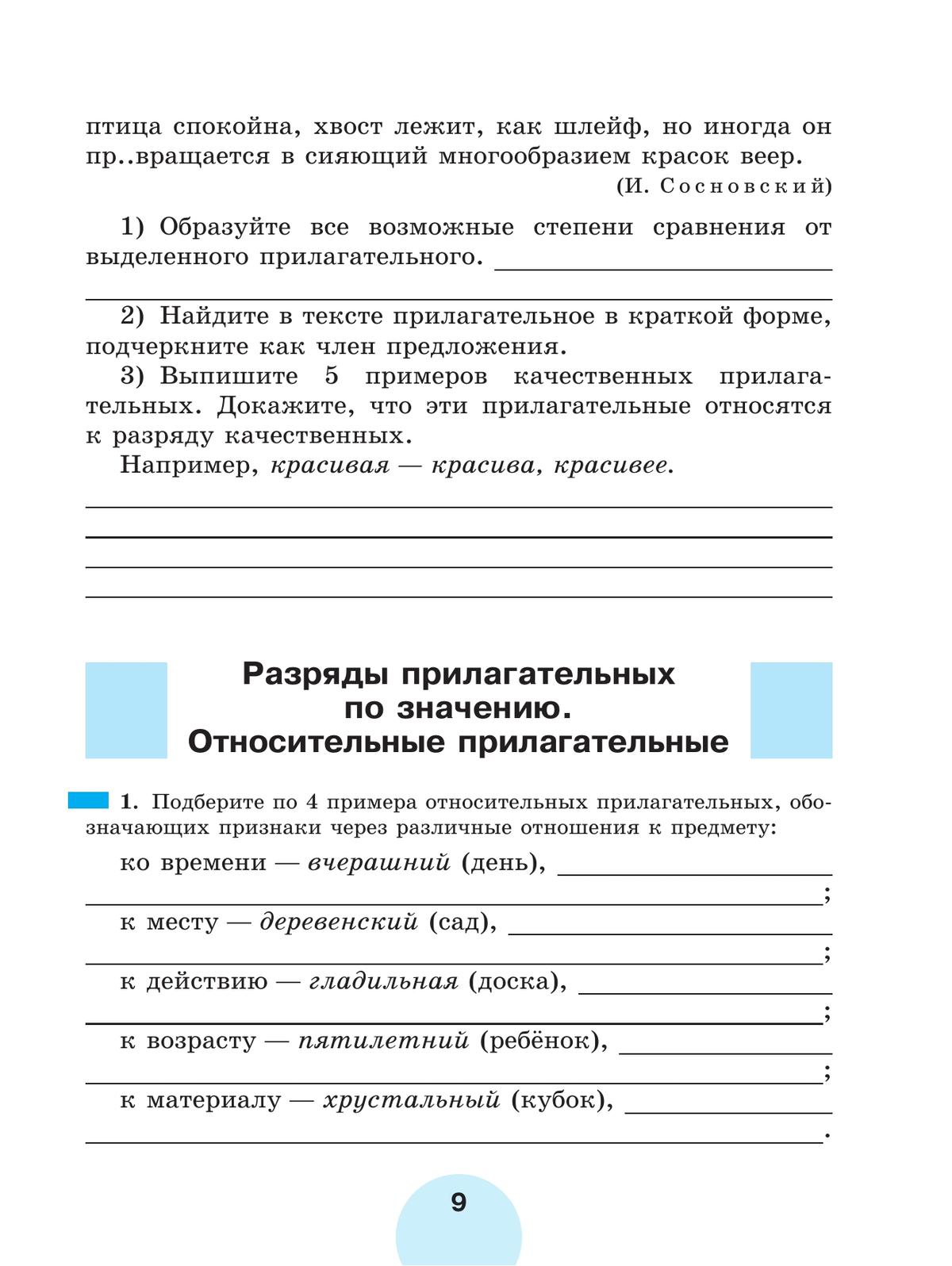 Русский язык. Рабочая тетрадь. 6 класс. В 2 ч. Часть 2 8