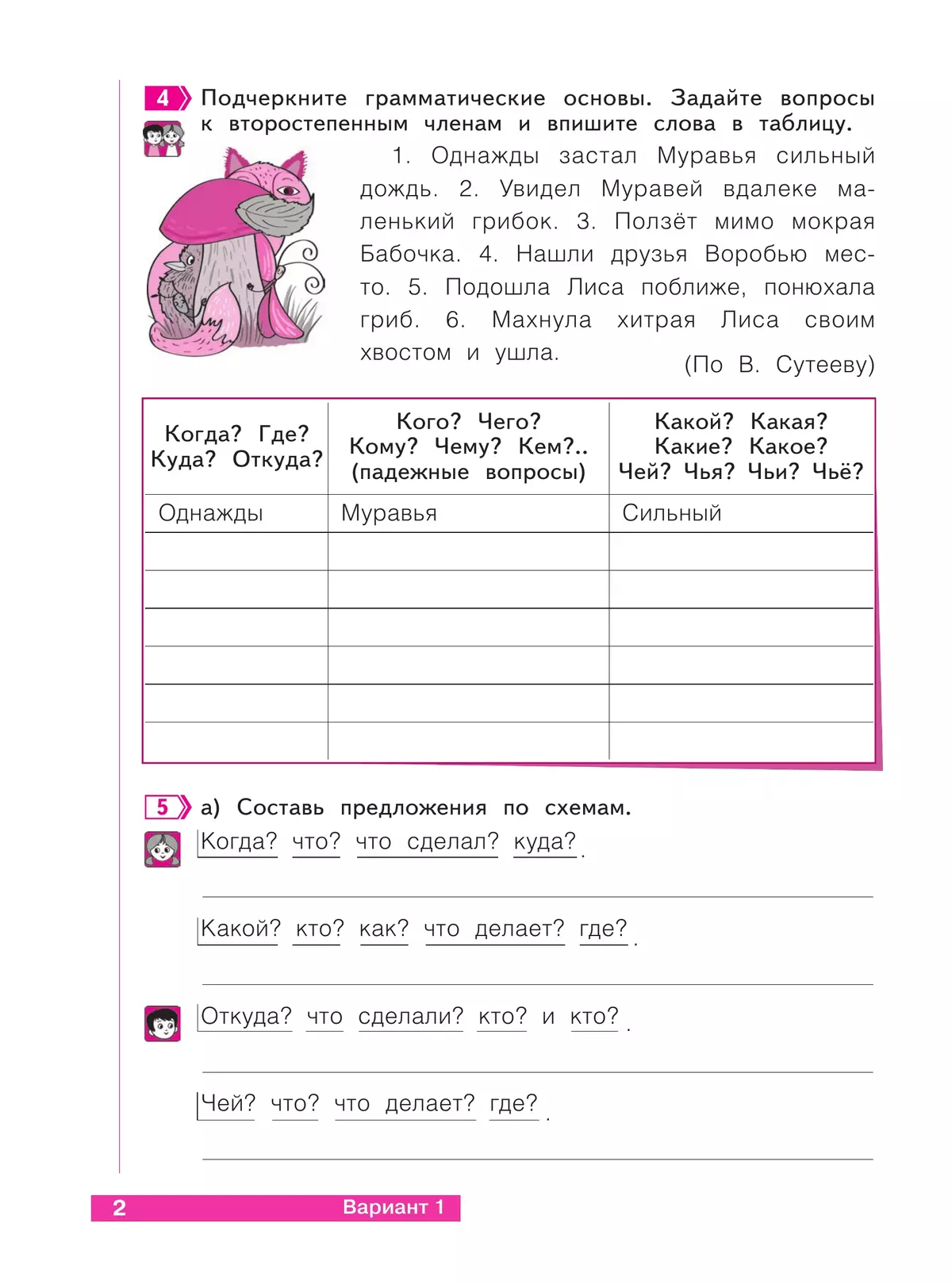 Русский язык. 4 класс. Тетрадь проверочных работ. Что я знаю. Что умею. В 2 частях. Часть 2 36